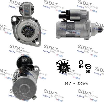 Sidat S12VA0851 - Starter car-mod.net