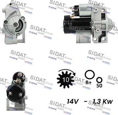 Sidat S12VA0239A2 - Starter car-mod.net