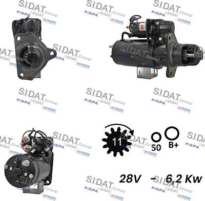 Sidat S24BH0056A2 - Starter car-mod.net