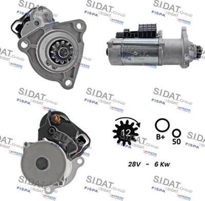 Sidat S24BH0118 - Starter car-mod.net