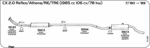 Sigam CI028 - Exhaust System car-mod.net