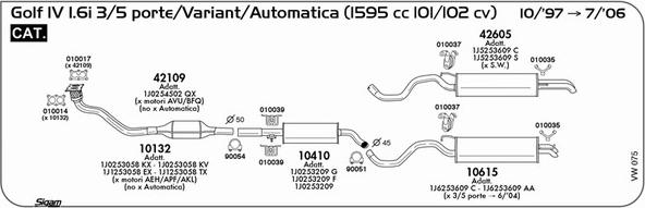 Sigam VW075 - Exhaust System car-mod.net
