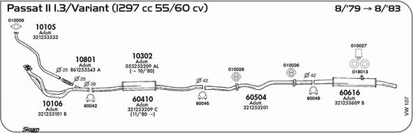 Sigam VW107 - Exhaust System car-mod.net