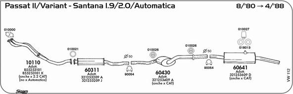 Sigam VW112 - Exhaust System car-mod.net