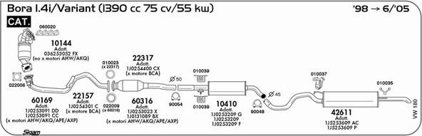 Sigam VW180 - Exhaust System car-mod.net