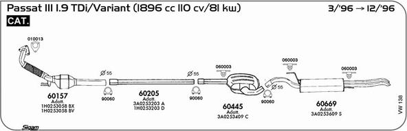Sigam VW138 - Exhaust System car-mod.net