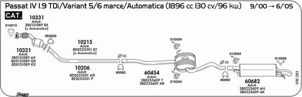 Sigam VW261 - Exhaust System car-mod.net