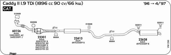 Sigam VW236 - Exhaust System car-mod.net