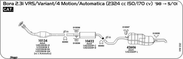 Sigam VW232 - Exhaust System car-mod.net