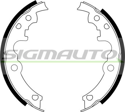 SIGMAUTO SFD553 - Drum Brake Shoe Set car-mod.net