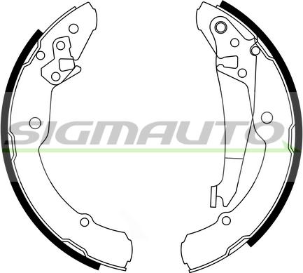 SIGMAUTO SFA473 - Drum Brake Shoe Set car-mod.net