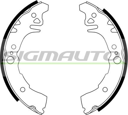 SIGMAUTO SFA939 - Drum Brake Shoe Set car-mod.net
