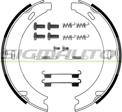 SIGMAUTO SFA302-1 - Brake Shoe Set, parking brake car-mod.net