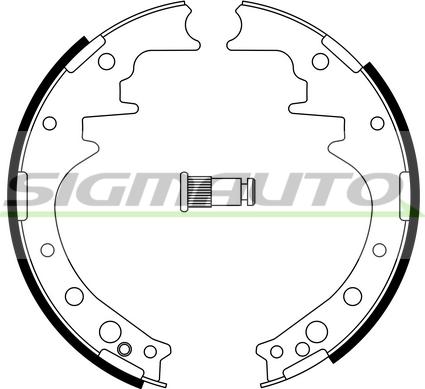 SIGMAUTO SFA554 - Drum Brake Shoe Set car-mod.net
