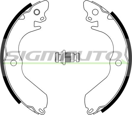 SIGMAUTO SFA817 - Drum Brake Shoe Set car-mod.net