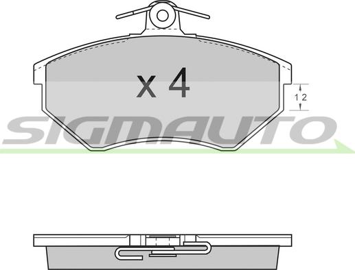 SIGMAUTO SPA531 - Brake Pad Set, disc brake car-mod.net