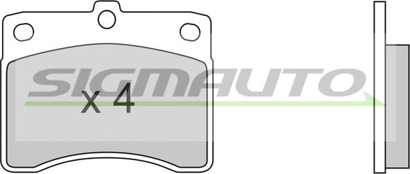 SIGMAUTO SPA353 - Brake Pad Set, disc brake car-mod.net