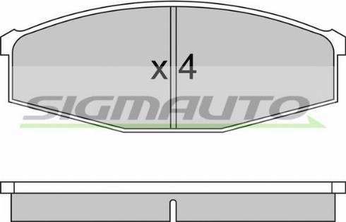 SIGMAUTO SPA234 - Brake Pad Set, disc brake car-mod.net