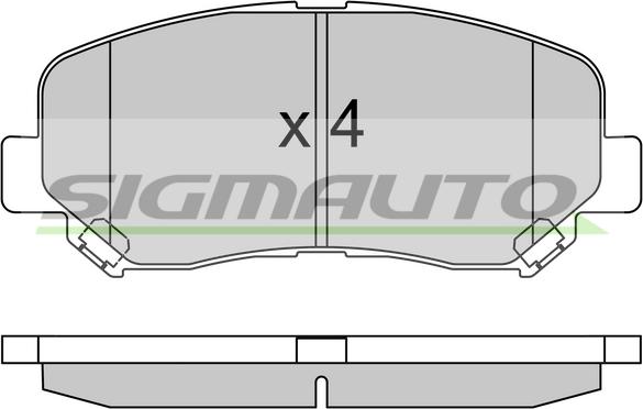 4U 37395MZ - Brake Pad Set, disc brake car-mod.net