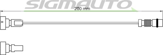SIGMAUTO WI0963 - Warning Contact, brake pad wear car-mod.net