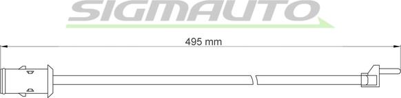 SIGMAUTO WI0904 - Warning Contact, brake pad wear car-mod.net