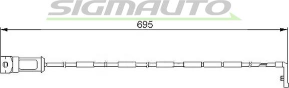 SIGMAUTO WI0527 - Warning Contact, brake pad wear car-mod.net