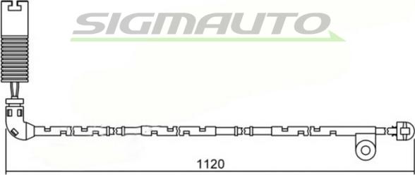 SIGMAUTO WI0621 - Warning Contact, brake pad wear car-mod.net