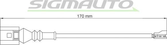 SIGMAUTO WI0771 - Warning Contact, brake pad wear car-mod.net