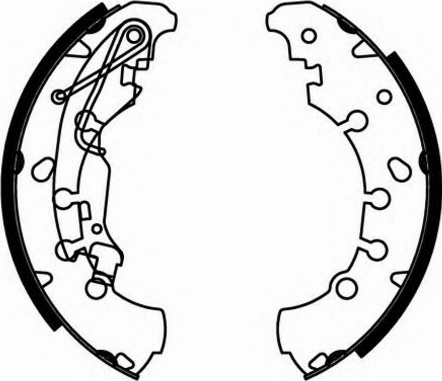 Simer S724 - Drum Brake Shoe Set car-mod.net
