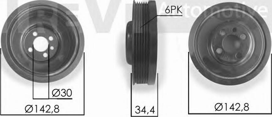 S&K SK0810821 - Belt Pulley, crankshaft car-mod.net