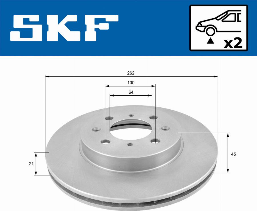 SKF VKBD 80215 V2 - Brake Disc car-mod.net