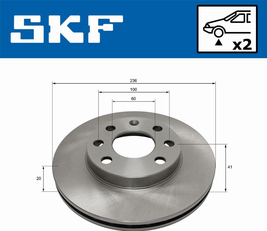 SKF VKBD 80717 V2 - Brake Disc car-mod.net