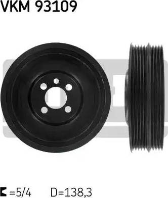 SKF VKM 93109 - Belt Pulley, crankshaft car-mod.net