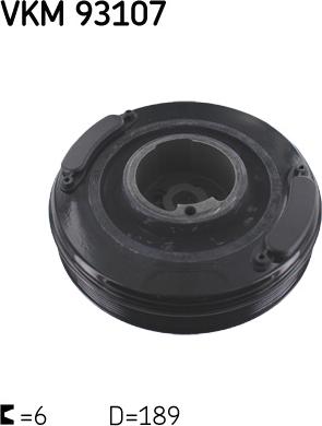 SKF VKM 93107 - Belt Pulley, crankshaft car-mod.net