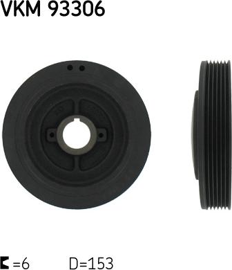 SKF VKM 93306 - Belt Pulley, crankshaft car-mod.net