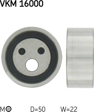 SKF VKM 16000 - Tensioner Pulley, timing belt car-mod.net
