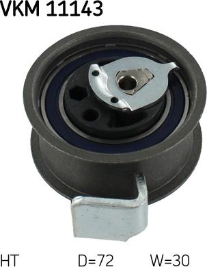 SKF VKM 11143 - Tensioner Pulley, timing belt car-mod.net