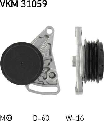 SKF VKM 31059 - Pulley, v-ribbed belt car-mod.net