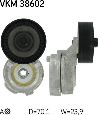 SKF VKM 38602 - Pulley, v-ribbed belt car-mod.net