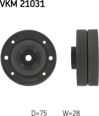 SKF VKM 21031 - Deflection / Guide Pulley, timing belt car-mod.net