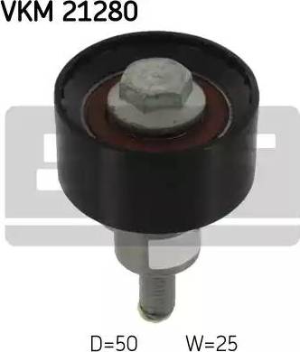 SKF VKM 21280 - Deflection / Guide Pulley, timing belt car-mod.net