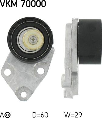 SKF VKM 70000 - Tensioner Pulley, timing belt car-mod.net