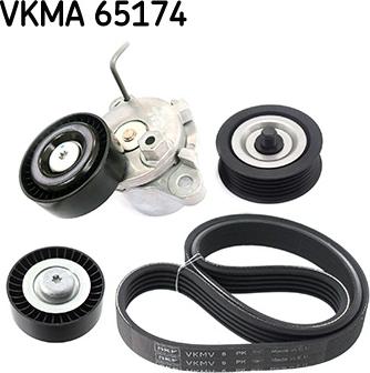 SKF VKMA 65174 - V-Ribbed Belt Set car-mod.net