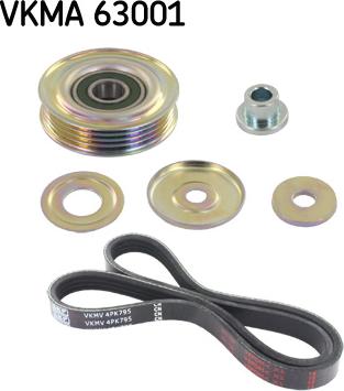 SKF VKMA 63001 - V-Ribbed Belt Set car-mod.net