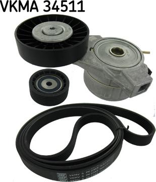 SKF VKMA 34511 - V-Ribbed Belt Set car-mod.net