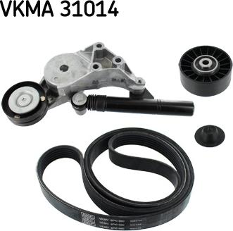 SKF VKMA 31014 - V-Ribbed Belt Set car-mod.net