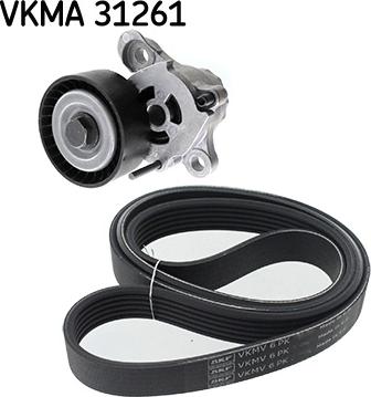 SKF VKMA 31261 - V-Ribbed Belt Set car-mod.net