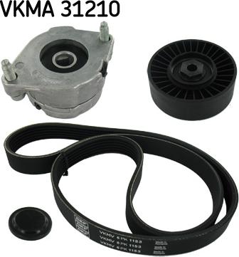 SKF VKMA 31210 - V-Ribbed Belt Set car-mod.net