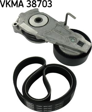 SKF VKMA 38703 - V-Ribbed Belt Set car-mod.net
