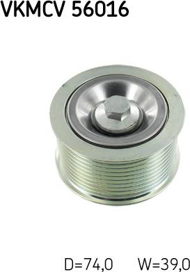 SKF VKMCV 56016 - Pulley, v-ribbed belt car-mod.net